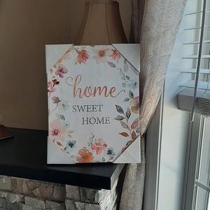 Beautiful "Home Sweet Home" hand stretched printed canvas from Carol Rob…